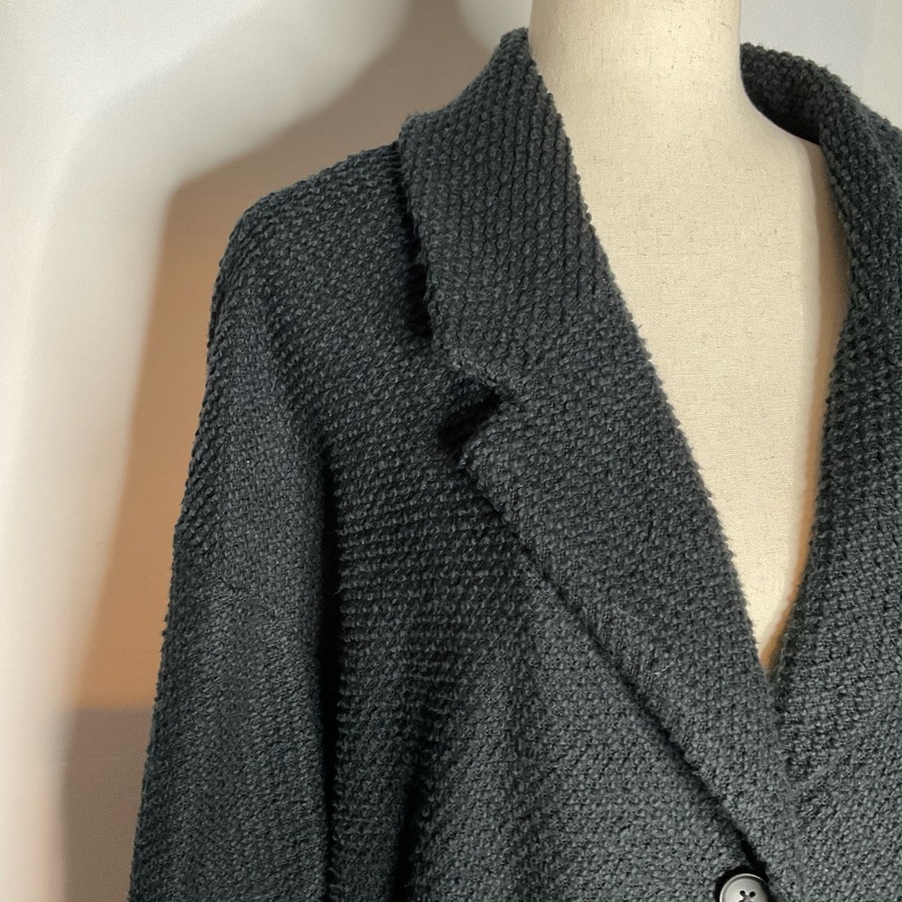 Marine Layer Black Birdseye Knit Sweater Blazer Size XLarge - Picture 7 of 7